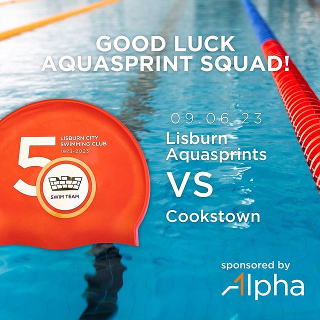 #AlphaInTheCommunity
 
🏊‍♂️ Wishing the very best to the talented young swimmers from @lisburncityswimmingclub as they dive into the thrilling Aquasprints Final tonight! 🏆 Held at the South Lakes Leisure Centre in Craigavon, they'll be going head-to-head against the Cookstown Swim Club. As proud sponsors of the Aquasprint Squad this year, we're delighted to support their journey to success!🌟